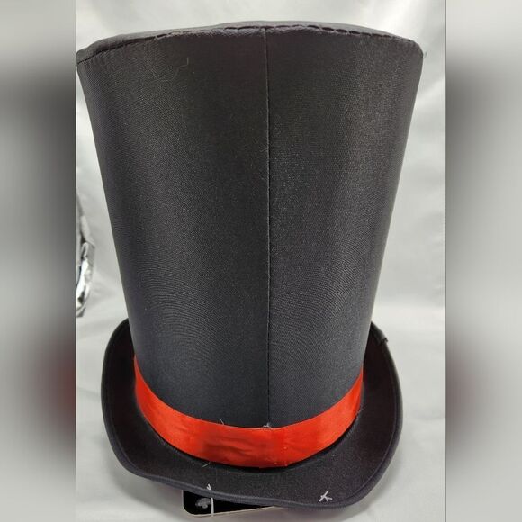 🔹️NWT Black & Red Tall Top Hat - Picture 5 of 11